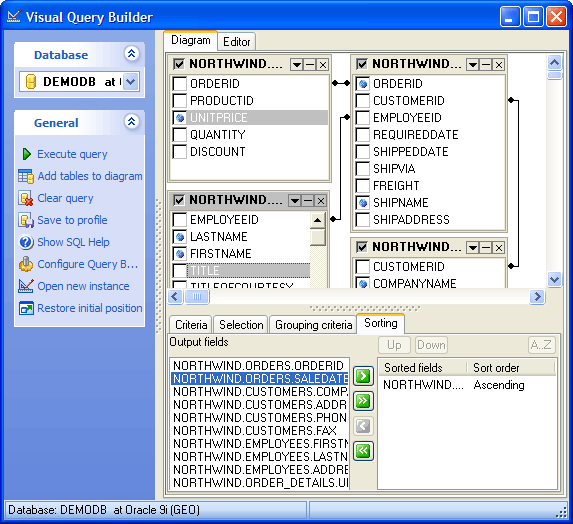 Visual Query Buider