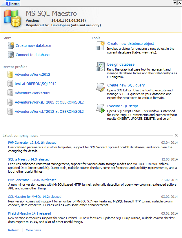 Start Page