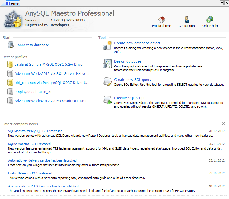 Start Page