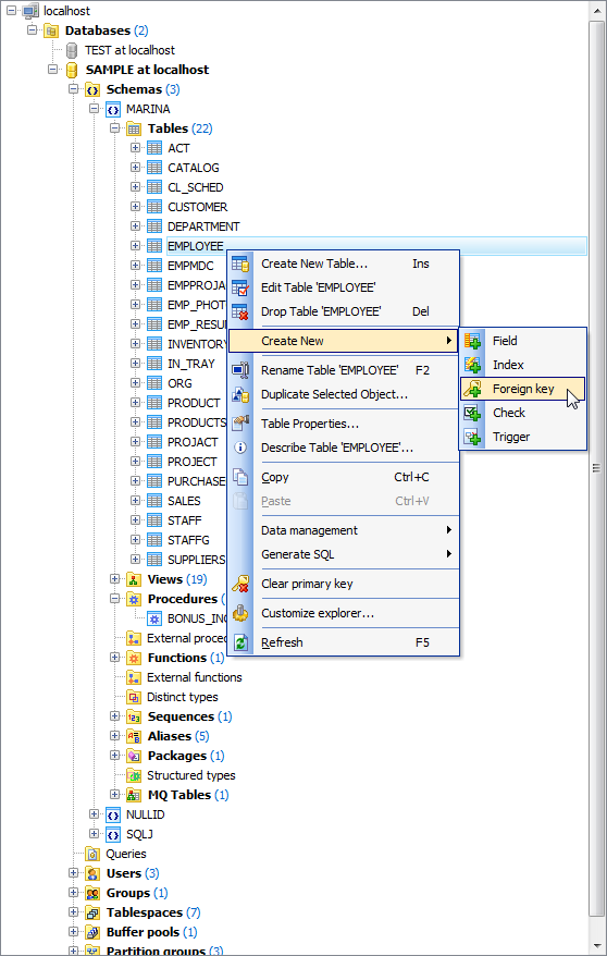 Database Explorer