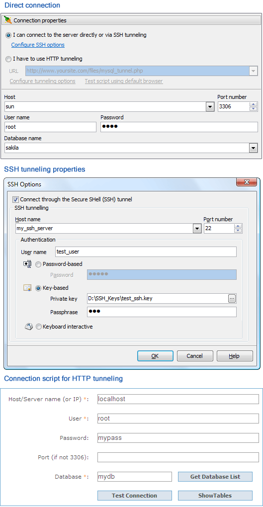 Connect to database