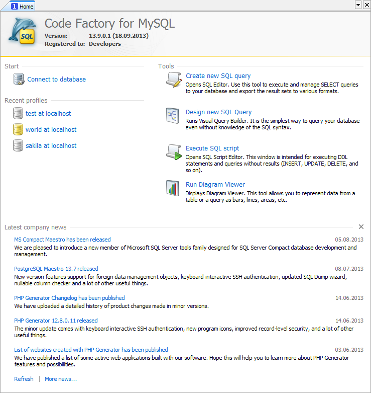 Start Page